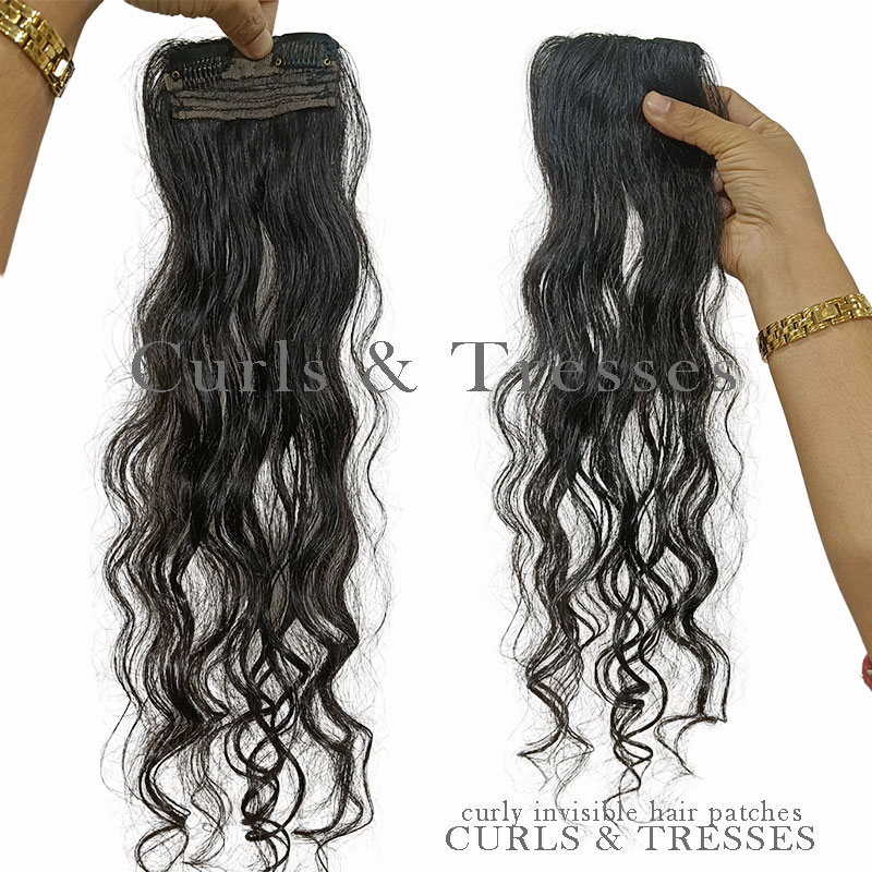 Curly invisible front hair patch - Image 3