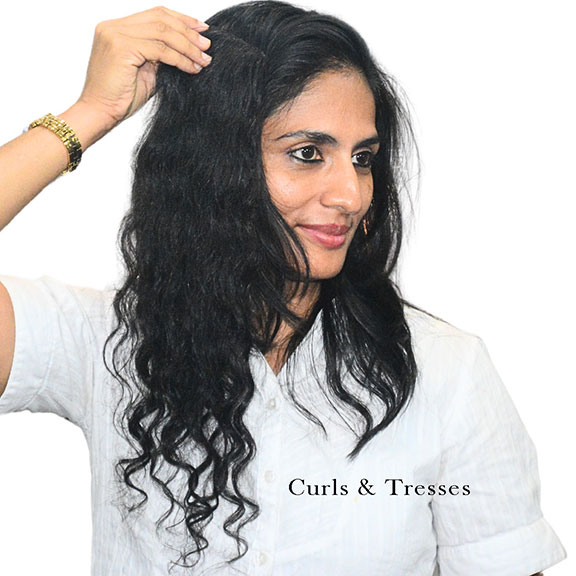 Curly invisible front hair patch - Image 5