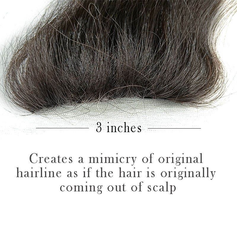 Curly invisible front hair patch - Image 4